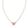 Butterfly 14k Rose Gold Pendant Necklace In Pink Sapphire 1 Butterfly 14k Rose Gold Pendant Necklace In Pink Sapphire -Kendra Scott Jewelry Store kendra scott butterfly pendant necklace 14k rose gold pink sapphire 01