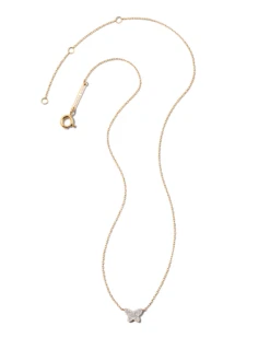 Butterfly 14k Yellow Gold Pendant Necklace In White Diamond -Kendra Scott Jewelry Store kendra scott butterfly pendant necklace 14k yellow gold white diamond 01 lg