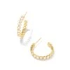 Cailin Gold Crystal Hoop Earrings In White Crystal -Kendra Scott Jewelry Store kendra scott cailin crystal hoop earrings gold white crystal 00
