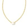 Cailin Gold Pendant Necklace In Ivory Mother-of-Pearl 1 Cailin Gold Pendant Necklace In Ivory Mother-of-Pearl -Kendra Scott Jewelry Store kendra scott caillin pendant necklace gold ivory mop 01