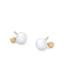 Cathleen 14k Yellow Gold Stud Earrings
