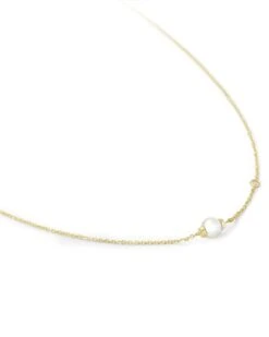 Cathleen 14k Yellow Gold Pendant Necklace In Pearl -Kendra Scott Jewelry Store kendra scott cathleen short pendant necklace 14k yelloe gold pearl 02