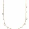 Clementine Choker Necklace In Gold -Kendra Scott Jewelry Store kendra scott clementine necklace gold white cz 00 lg