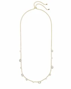 Clementine Choker Necklace In Gold -Kendra Scott Jewelry Store kendra scott clementine necklace gold white cz 01 lg