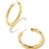 Colette Large Hoop Earrings In Gold 2 Colette Large Hoop Earrings In Gold -Kendra Scott Jewelry Store kendra scott colette large hoop earrings gold 00