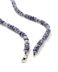 Conrad Oxidized Sterling Silver Long Strand Necklace In Sodalite -Kendra Scott Jewelry Store kendra scott conrad long strand necklace oxidized sterling silver blue sodalite 01