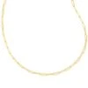 Courtney Paperclip Necklace In Gold -Kendra Scott Jewelry Store kendra scott courtney paperclip necklace gold 01