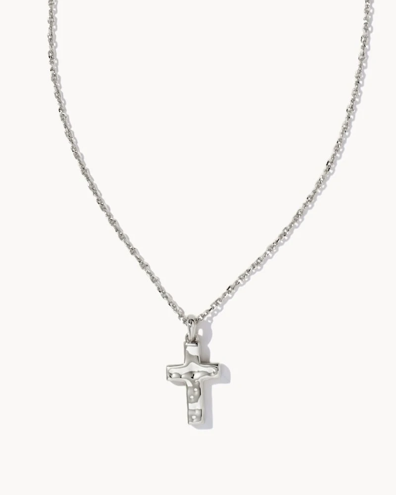 Cross Pendant Necklace In Silver 3 Cross Pendant Necklace In Silver