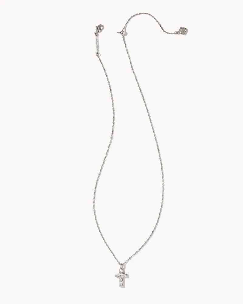 Cross Pendant Necklace In Silver 4 Cross Pendant Necklace In Silver - Image 2