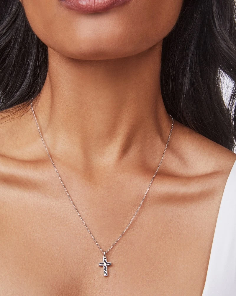 Cross Pendant Necklace In Silver 5 Cross Pendant Necklace In Silver - Image 3