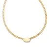 Fern Metal Curb Chain Necklace In 18k Gold Vermeil -Kendra Scott Jewelry Store kendra scott curb chain necklace 18k gold vermeil 00