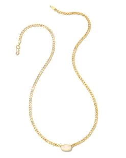 Fern 18k Gold Vermeil Curb Chain Necklace In Rainbow Moonstone 7 Fern 18k Gold Vermeil Curb Chain Necklace In Rainbow Moonstone -Kendra Scott Jewelry Store kendra scott curb chain necklace 18k gold vermeil rainbow moonstone 01