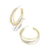 Dana Hoop Earrings In Mixed Metal -Kendra Scott Jewelry Store kendra scott dana hoop earrings mixed metal 00