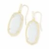 Dani Gold Drop Earrings In White Kyocera Opal 2 Dani Gold Drop Earrings In White Kyocera Opal -Kendra Scott Jewelry Store kendra scott dani earring gold white opal 00 lg