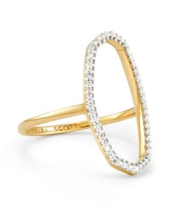 Dani 14k Yellow Gold Open Ring In White Diamond -Kendra Scott Jewelry Store kendra scott dani open ring 14k yellow gold white diamond 01 lg