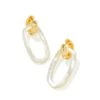 Danielle Gold Convertible Link Earrings In Ivory Mother-of-Pearl -Kendra Scott Jewelry Store kendra scott danielle link earrings gold ivory mother of pearl 00