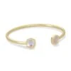 Davie Gold Cuff Bracelet In Dichroic Glass 2 Davie Gold Cuff Bracelet In Dichroic Glass -Kendra Scott Jewelry Store kendra scott davie cuff bracelet gold dichroic glass 00 lg