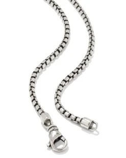 Davie Metal Charm Necklace In Oxidized Sterling Silver -Kendra Scott Jewelry Store kendra scott davie metal charm necklace oxidized sterling silver 03