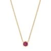 Davie 18k Gold Vermeil Pendant Necklace In Ruby -Kendra Scott Jewelry Store kendra scott davie pendant necklace 18k gold vermeilpink ruby 00 lg