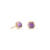 Davie 18k Gold Vermeil Stud Earrings In Amethyst -Kendra Scott Jewelry Store kendra scott davie stud earrings 18k gold vermeil purple amethyst 00 lg