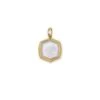 Davis 18k Gold Vermeil Charm In Ivory Mother-of-Pearl -Kendra Scott Jewelry Store kendra scott davis 16mm stone charm gold ivory mother of pearl 00 lg
