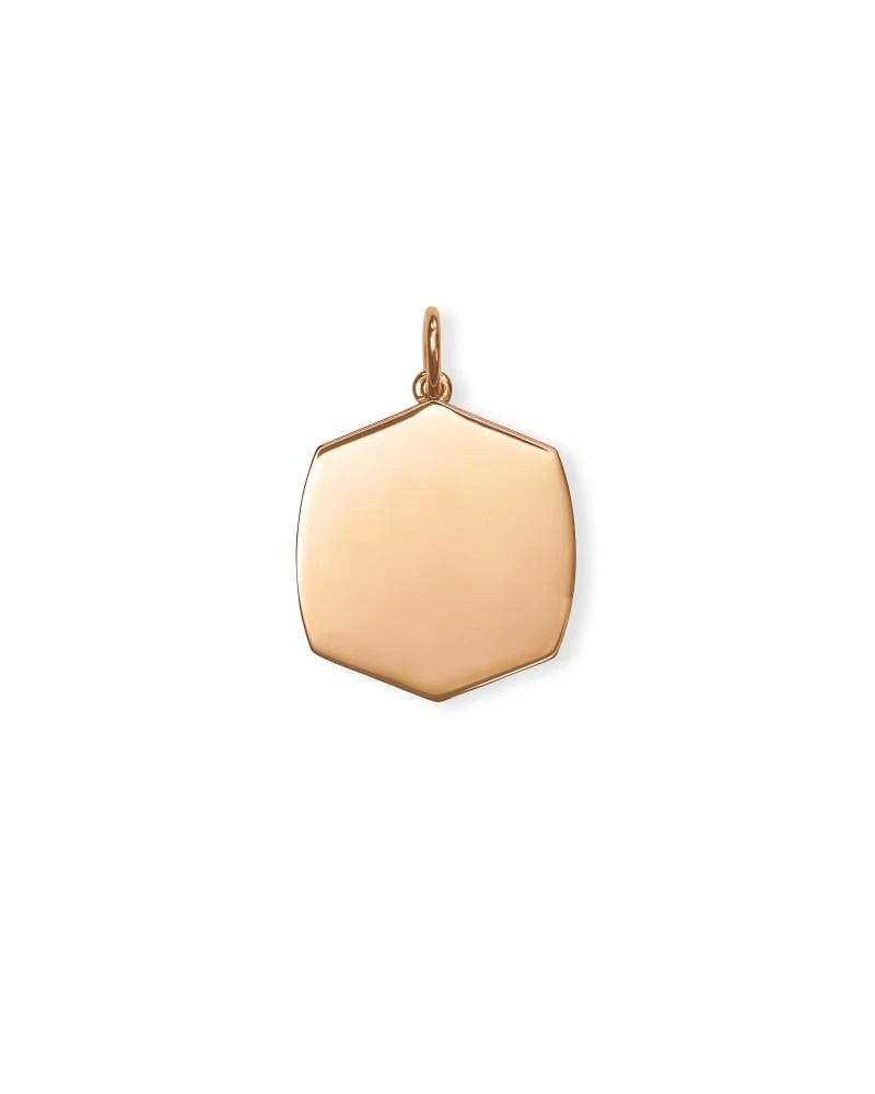 Davis Charm In 18k Rose Gold Vermeil 3 Davis Charm In 18k Rose Gold Vermeil