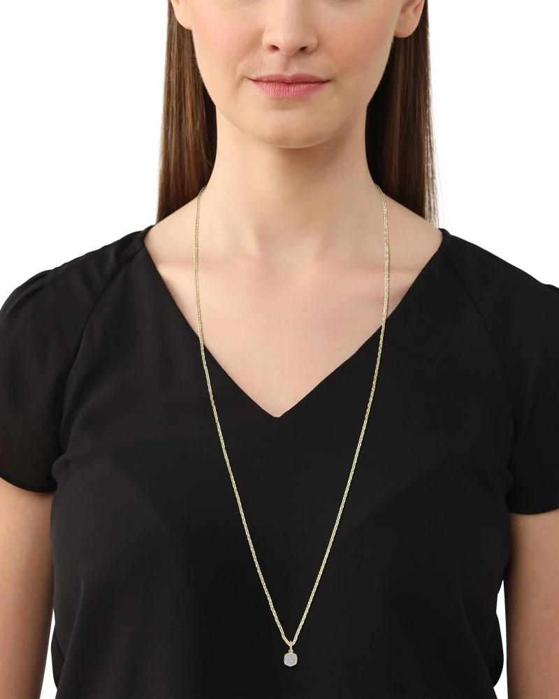 Davis 18k Gold Vermeil Charm In White Diamond 4 Davis 18k Gold Vermeil Charm In White Diamond - Image 2