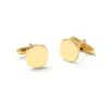 Davis Cuff Links In 18k Gold Vermeil