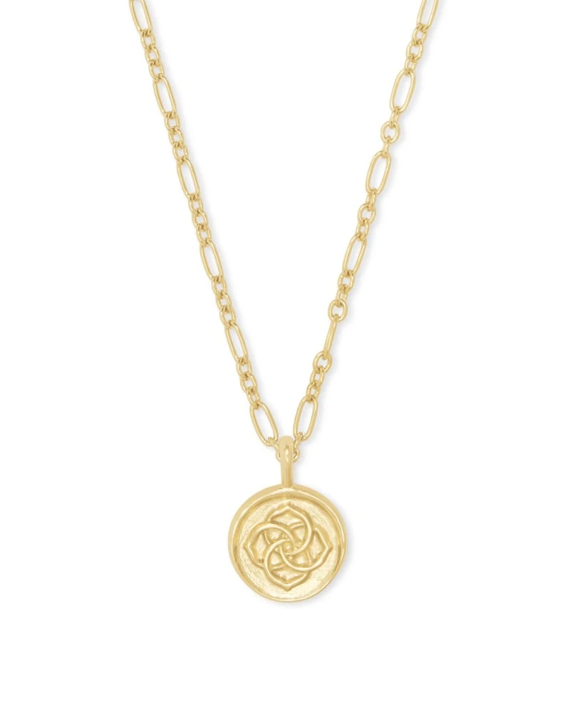 Dira Coin Pendant In Gold 3 Dira Coin Pendant In Gold