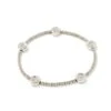 Dira Coin Stretch Bracelet In Silver -Kendra Scott Jewelry Store kendra scott dira coin stretch bracelet rhodium white cz 00