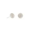 Dira Coin Stud Earrings In Silver -Kendra Scott Jewelry Store kendra scott dira coin stud earrings rhodium 00 lg