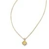 20th Anniversary Dira 14k Yellow Gold Cushion Cut Pendant Necklace In Yellow Lab Grown Diamond -Kendra Scott Jewelry Store kendra scott dira cushion cut pendant necklace 14k yellow gold yellow lab diamond 00