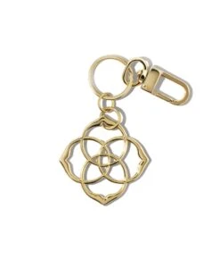 Dira Medallion Keychain In Gold