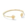 Dira Stone Gold Cuff Bracelet In Ivory Mix -Kendra Scott Jewelry Store kendra scott dira stone cuff bracelet gold ivory mix 00