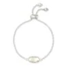 Elaina Silver Adjustable Chain Bracelet In Dichroic Glass 2 Elaina Silver Adjustable Chain Bracelet In Dichroic Glass -Kendra Scott Jewelry Store kendra scott elaina bracelet rhodium dichroic 00 lg