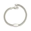 Elaina Curb Chain Bracelet In Sterling Silver
