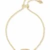 Elaina Gold Adjustable Chain Bracelet In Rose Gold Filigree Mix -Kendra Scott Jewelry Store kendra scott elaina gold adjustable bracelet in rose gold filigree 00 default lg