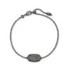 Elaina Gunmetal Single Slide Bracelet In Platinum Drusy -Kendra Scott Jewelry Store kendra scott elaina single slide bracelet gunmetal platinum drusy 00 lg