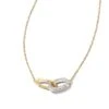 Elisa 14k Yellow Gold Interlocking Pendant Necklace In White Diamond -Kendra Scott Jewelry Store kendra scott elisa interlocking pendant necklace 14k yellow gold white diamond 00