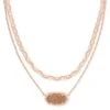 Elisa Rose Gold Multi Strand Necklace In Rose Gold Drusy 2 Elisa Rose Gold Multi Strand Necklace In Rose Gold Drusy -Kendra Scott Jewelry Store kendra scott elisa necklace rose gold rose gold drusy 00 lg