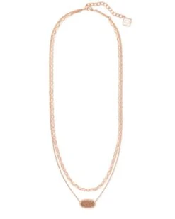 Elisa Rose Gold Multi Strand Necklace In Rose Gold Drusy 7 Elisa Rose Gold Multi Strand Necklace In Rose Gold Drusy -Kendra Scott Jewelry Store kendra scott elisa necklace rose gold rose gold drusy 01 lg