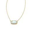 Elisa 18k Gold Vermeil Pendant Necklace In White Sterling Opal -Kendra Scott Jewelry Store kendra scott elisa pendant necklace 18k yellow gold vermeil white sterling opal 00