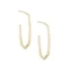 Ellen Hoop Earrings In 18k Gold Vermeil