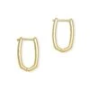 Ellen Huggie Earrings In 18k Gold Vermeil