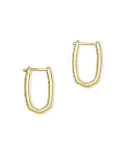 Ellen Huggie Earrings In 18k Gold Vermeil