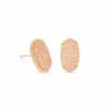 Ellie Rose Gold Stud Earrings In Sand Drusy 1 Ellie Rose Gold Stud Earrings In Sand Drusy -Kendra Scott Jewelry Store kendra scott ellie earrings rose gold sand drusy 00 lg