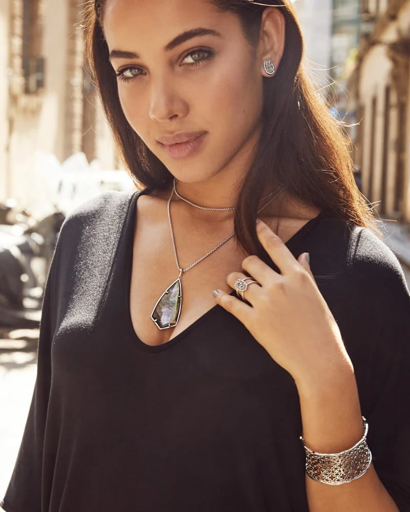 Ellie Gunmetal Stud Earrings In Black Drusy 4 Ellie Gunmetal Stud Earrings In Black Drusy - Image 2