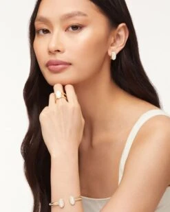 Elton Gold Cuff Bracelet In Iridescent Drusy 5 Elton Gold Cuff Bracelet In Iridescent Drusy -Kendra Scott Jewelry Store kendra scott elton gold cuff bracelet iridescent drusy