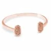Elton Rose Gold Cuff Bracelet In Rose Gold Drusy 2 Elton Rose Gold Cuff Bracelet In Rose Gold Drusy -Kendra Scott Jewelry Store kendra scott elton rose gold cuff bracelet in rose gold drusy 00 default lg