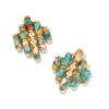 Ember Gold Statement Stud Earrings In Bronze Veined Turquoise Magnesite Red Oyster -Kendra Scott Jewelry Store kendra scott ember statement stud earrings gold bronze veined turquoise magnesite red oyster 00